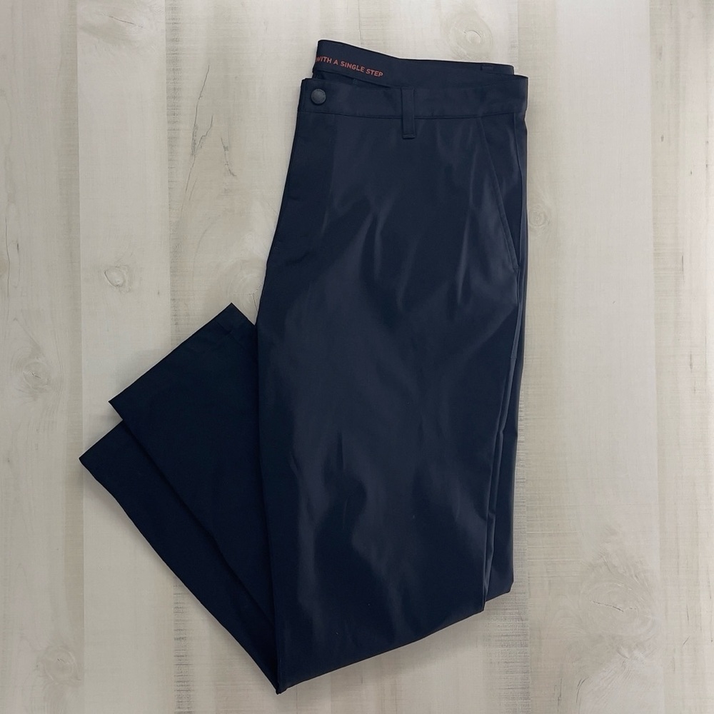 RHÔNE mens casual work slacks pants tech black 38 golf weekend travel - Picture 5 of 5